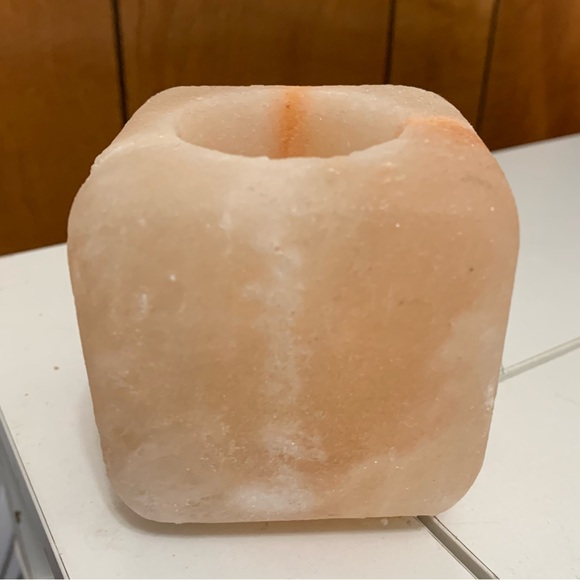 Himalayan Salt Candle Holder Heart EUC - Picture 2 of 6